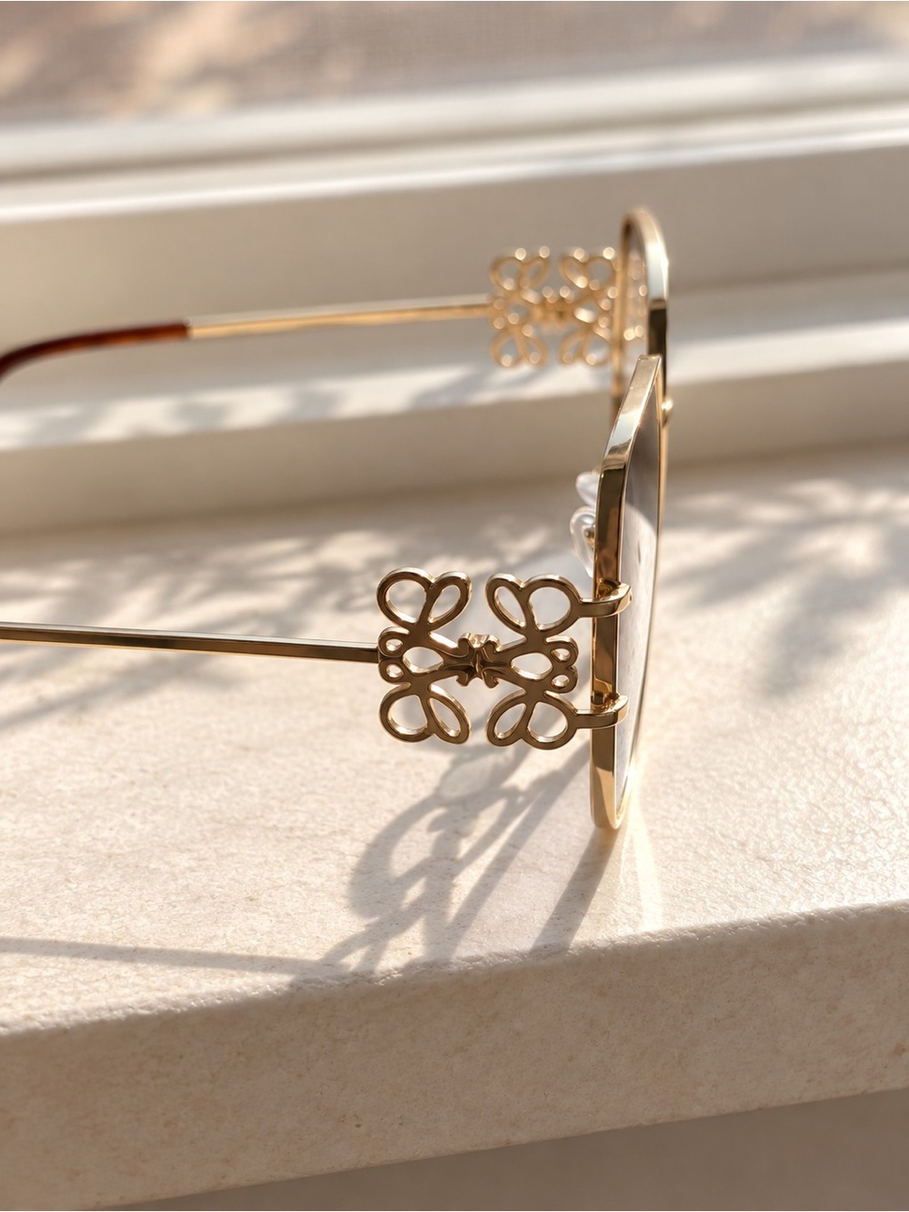 Gold Filigree Detail Women's Sunglasses - Designer Style
